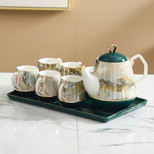 TEA SET WITH TRAY