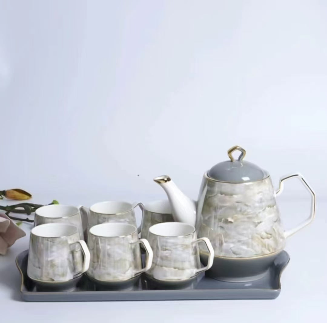 TEA SET WITH TRAY